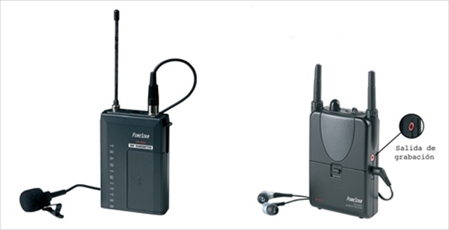 Microfone lapela ou headset sem fios UHF - Fonestar